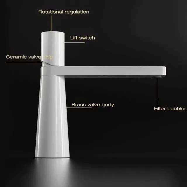 Robinet mitigeur de lavabo de salle de bains – vue 6