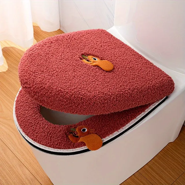 Ensemble de housses de siège de toilette chaudes et… – vue 3
