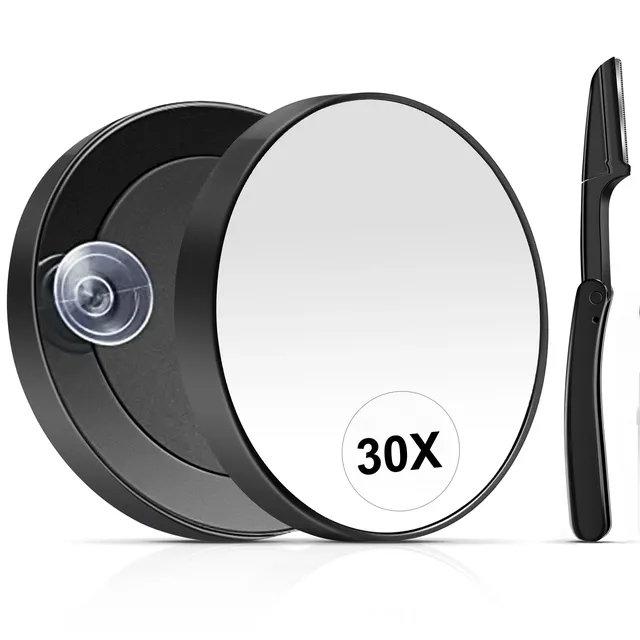 Miroir grossissant 30X rond compact fixation ventouse… – vue 3