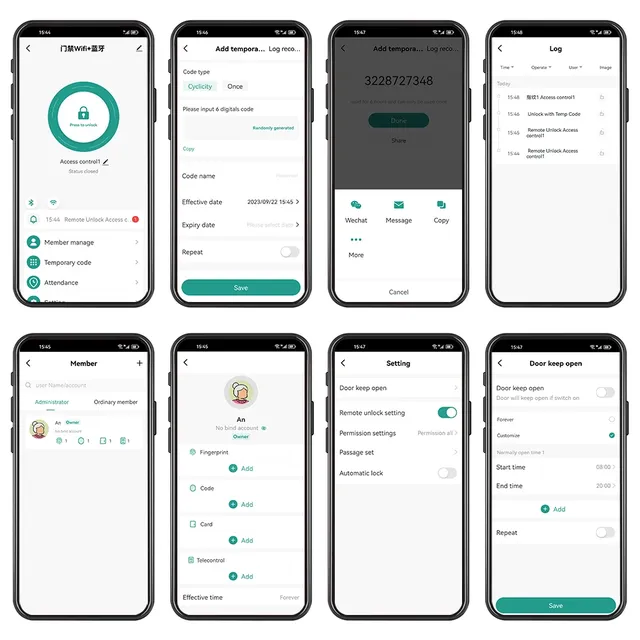 Contrôleur d'accès par empreinte digitale WiFi Tuya – vue 6