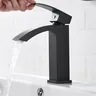 Hotaan robinet de lavabo noir mat – vue 2