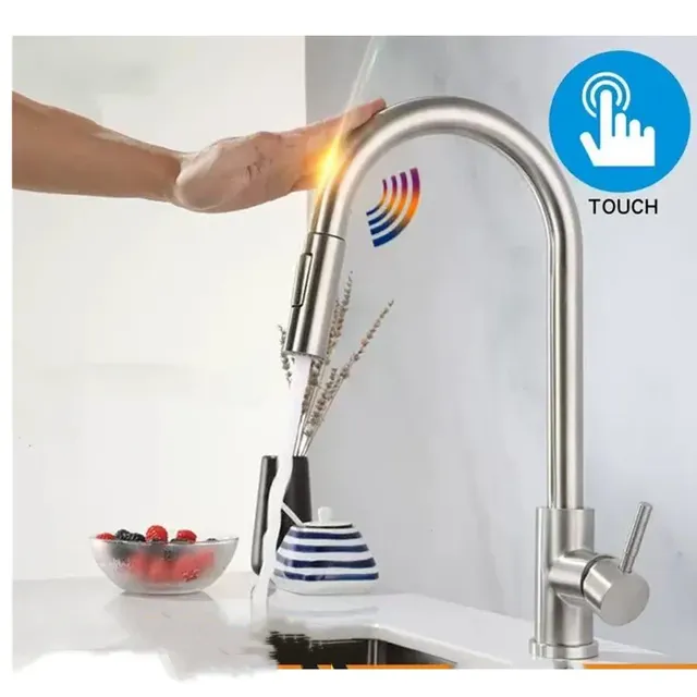 Robinet de cuisine tactile extractible avec capteur de… – vue 2