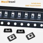 10/50/100/200 pièces 2x3x0.6mm Micro interrupteurs U Tactile bouton poussoir interrupteur Tact 4 broches SMD Mini Film mince clé lumière interrupteur tactile