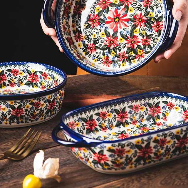 Bol à soupe ovale en céramique – vue 3