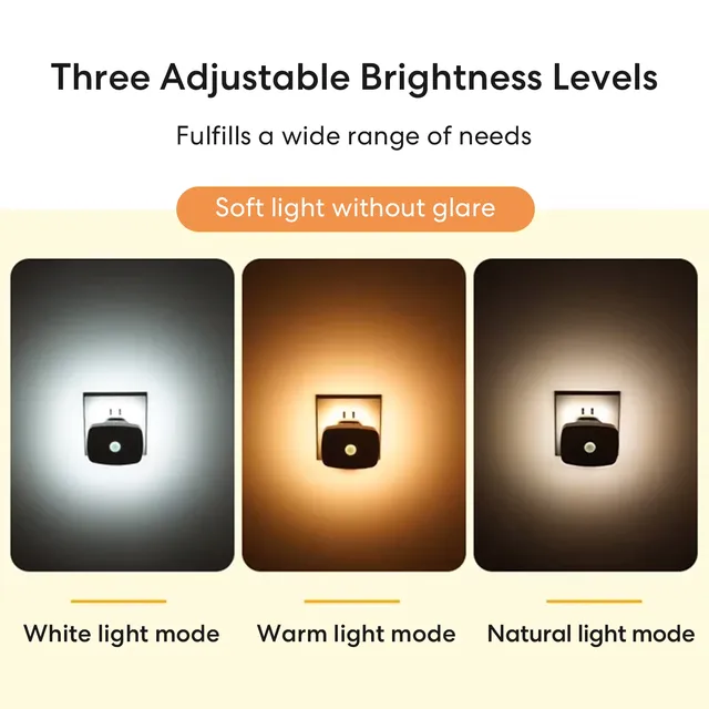 Veilleuse intelligente prise ue LED à intensité variable… – vue 3