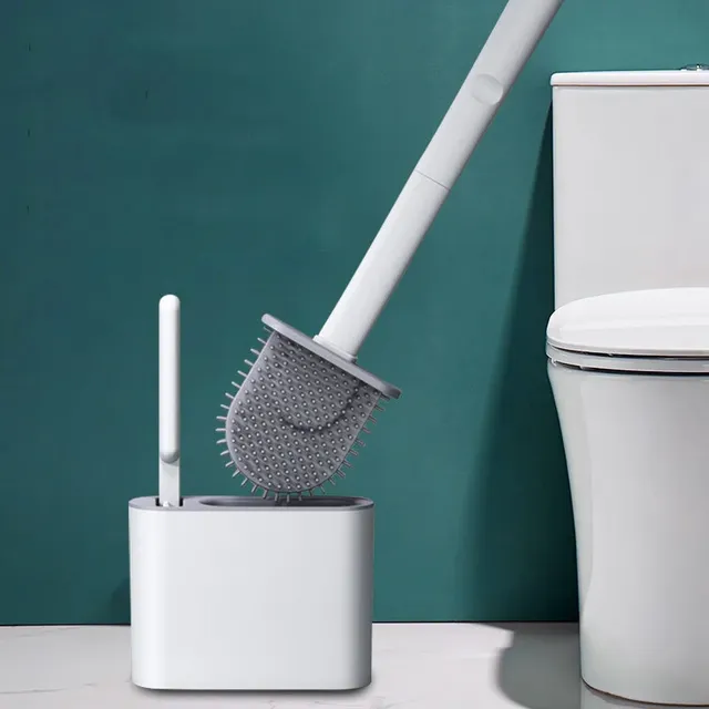 Brosse de nettoyage de brosse de toilette en Silicone – vue 3