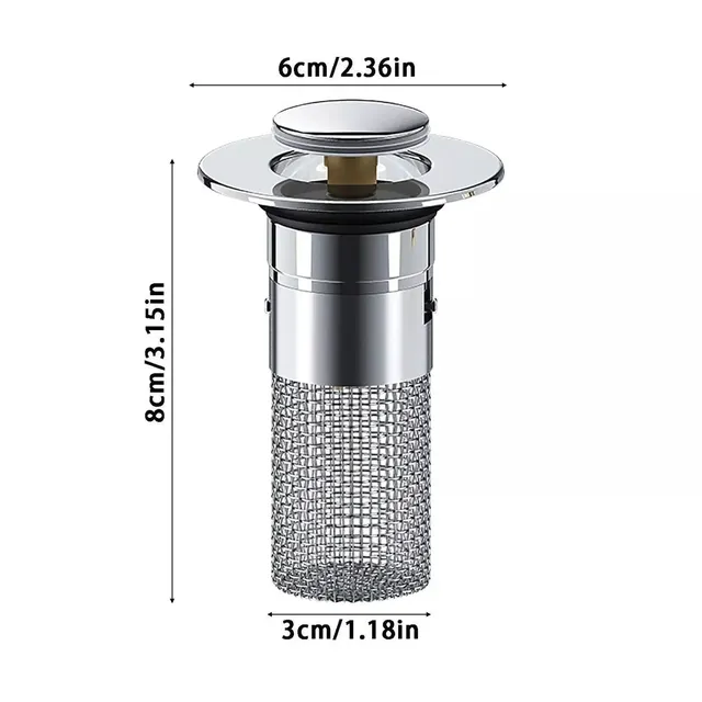 Bouchon évier clicclac bonde panier filtre inoxydable… – vue 3