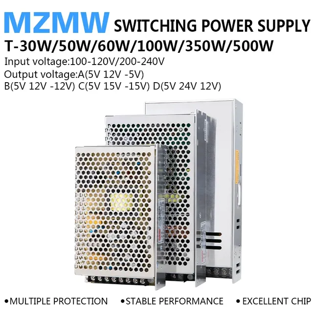 Alimentation à découpage à Triple sortie 30W 50W 60W…