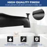 Bec baignoire mural noir mat courbé alliage zinc… – vue 4