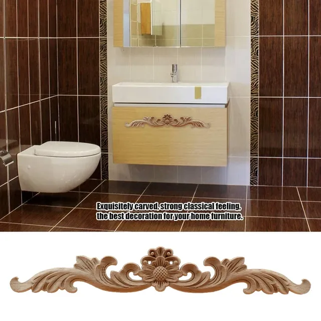 Appliques incrustations bois hévéa brut non peint… – vue 4