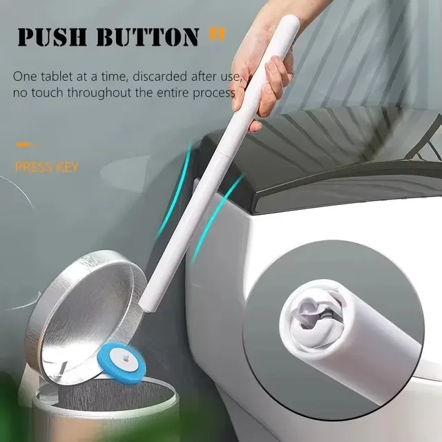 Nettoyeur de brosse de toilette jetable mural – vue 4