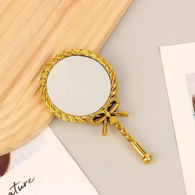 Miroir de maquillage à main rond miroir cosmétique…
