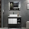 Meuble vasque contemporain minimaliste bois…