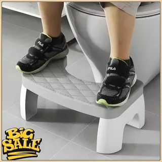Tabouret de toilette antidérapant en plastique pour adultes