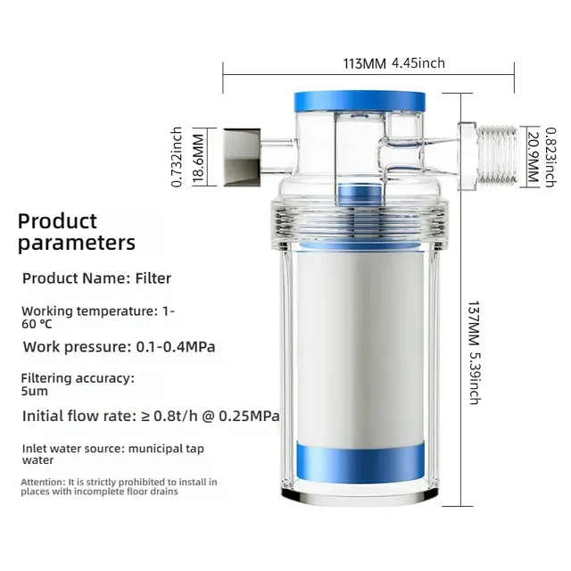 Purificateur sortie universel tuyau d'eau filtre Pp… – vue 5