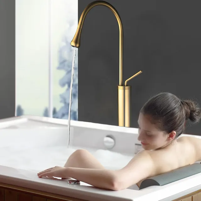 ZAPPO Robinet de baignoire autoportant à poignée unique… – vue 2