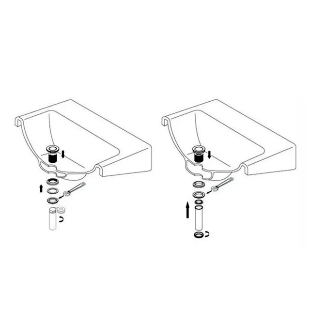 Drain de lavabo poli moderne – vue 3
