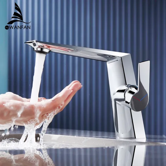 Robinet lavabo mitigeur monocommande nickel brossé… – vue 4