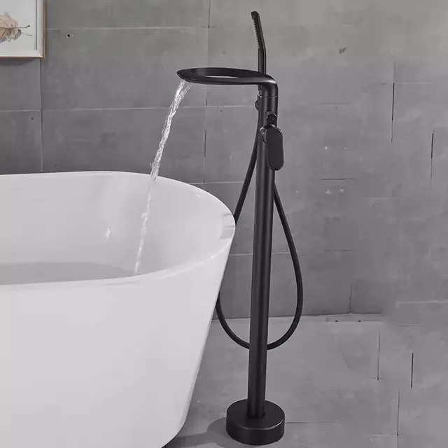 Tuqiu-Ensemble de douche de baignoire noire