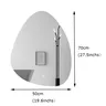 Miroir de salle de bain irrégulier vertical intelligent – vue 5