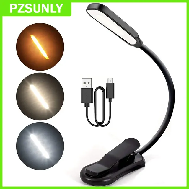 LED livre lumière USB Rechargeable lampe de lecture 3…
