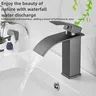 Robinet de lavabo cascade noir mat – vue 4