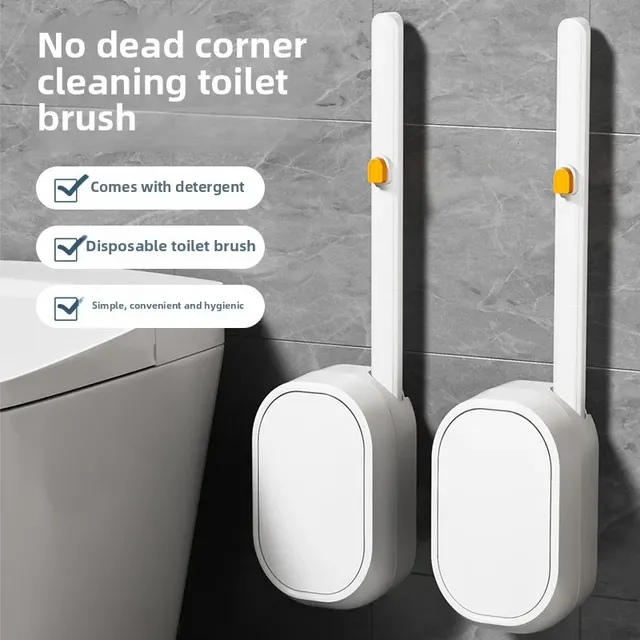 Brosse toilette jetable têtes remplaçables manche long… – vue 2