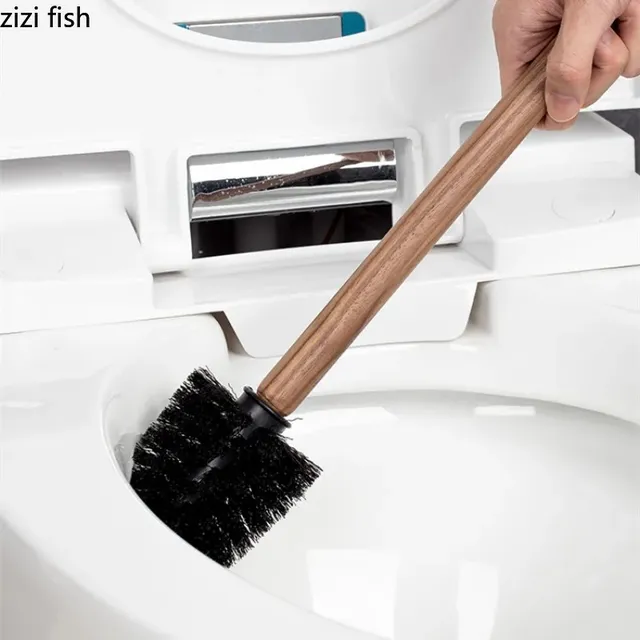 Brosse toilette murale bois céramique blanche mate… – vue 5