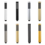 Pommeau de douche à main en or brossé, douchette à main en laiton, arroseur de bain noir mat, pulvérisateur de douche de pluie blanc, économie d&rsquo;eau chromée