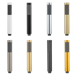 Pommeau de douche à main en or brossé, douchette à main en laiton, arroseur de bain noir mat, pulvérisateur de douche de pluie blanc, économie d’eau chromée Pommeau de douche à main en or brossé, douchette à main en laiton, arroseur de bain noir mat, pulvérisateur de douche de pluie blanc, économie d’eau chromée