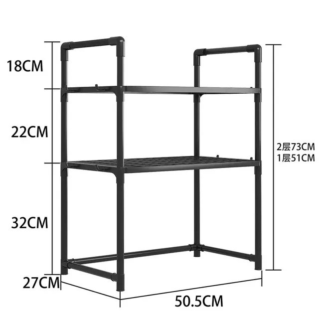 Support rangement cuisine microondes double couche… – vue 5