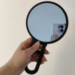 Miroir grossissant 10/15/20/30X, miroir de maquillage portable portable avec poignée, Rotation réglable, miroir cosmétique de vanité Double face