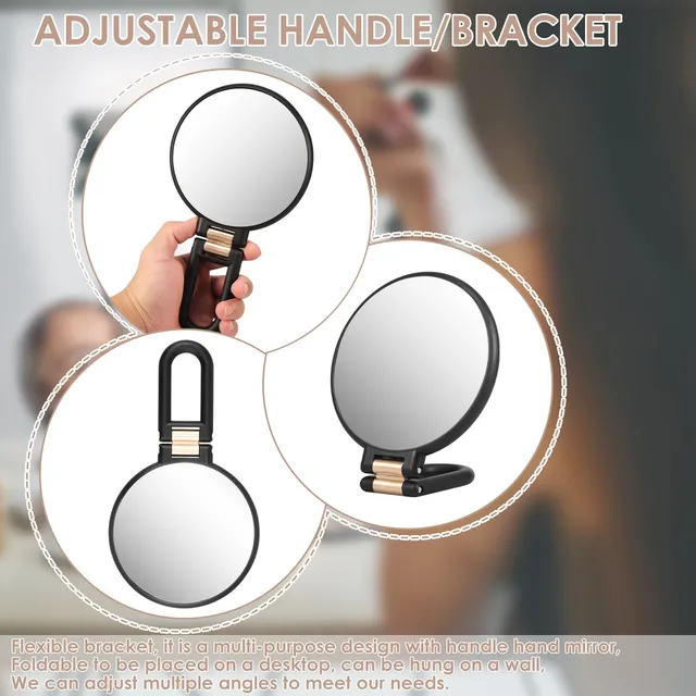 Miroir à main grossissant pliable avec poignée – vue 4
