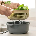 Mir de lavage ménager créatif, double couche, bassin à fruits et légumes, escalier de cuisine, outil de proximité