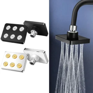 Pommeau de douche haute pression 360 ° Pommeau de douche pressurisé mural rotatif, remplacement de douche amovible à économie d’eau Pommeau de douche haute pression 360 ° Pommeau de douche pressurisé mural rotatif, remplacement de douche amovible à économie d’eau