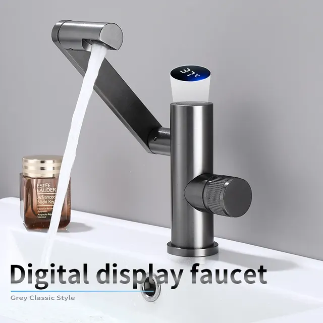 Robinet de lavabo LED à affichage numérique – vue 2
