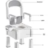 Chaise d'aisance de chevet réglable – vue 4
