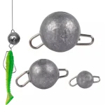 5 pièces/lot plombs de pêche 3g-28g poids de balle d&rsquo;eau profonde avec plombs à boule ronde pivotante accessoires de matériel de pêche