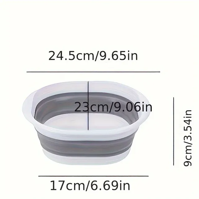 Lavabo pliable en Silicone – vue 2