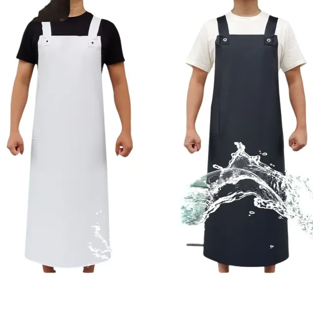 Tablier en cuir imperméable pour la vaisselle à l'huile… – vue 3