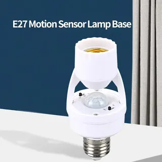 Support d'ampoule avec capteur de mouvement intelligent E27