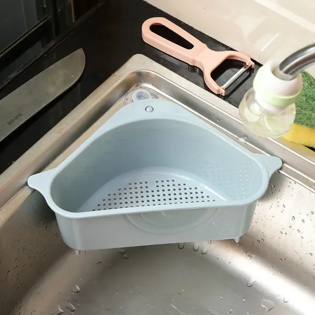 Étagère rangement triangulaire plastique ventouse… – vue 3