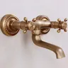 Robinet mural mélangeur laiton brossé bronze antique… – vue 2