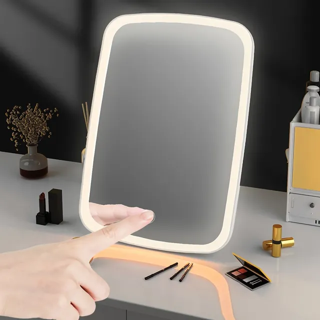 Miroir de maquillage LED avec capteur tactile – vue 6