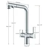 Robinets d'évier d'eau potable chromés – vue 5