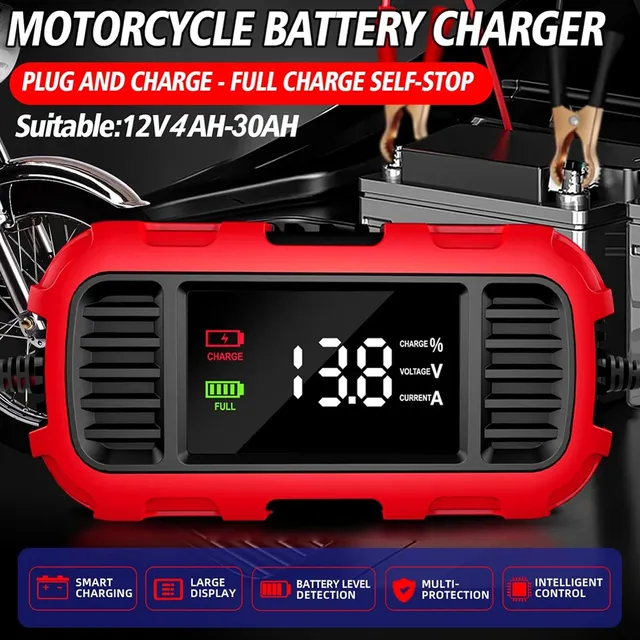 12V 2A chargeur de batterie de voiture chargeur de… – vue 3
