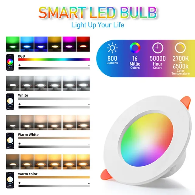 Spot lumineux LED coloré pour maison connectée – vue 3