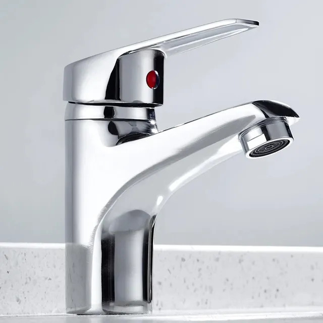 Robinet de lavabo de salle de bains chromé – vue 6