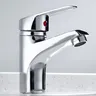 Robinet de lavabo de salle de bains chromé – vue 6