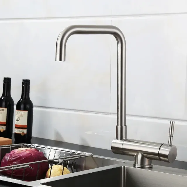 Robinet d'évier de cuisine pliable et rotatif – vue 3